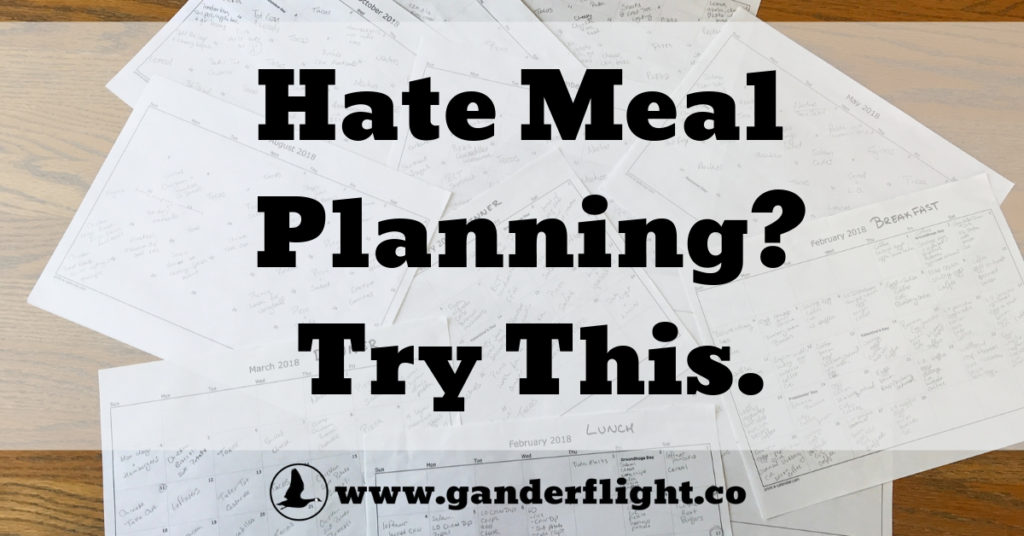 Hate meal planning? Try this simple, free, and effective lifehack from a stay-at-home dad and change the way you plan meals in your home!