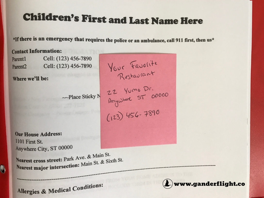 What information should you leave for your babysitter? Find out what this family includes in their babysitter info binder and download a free template!